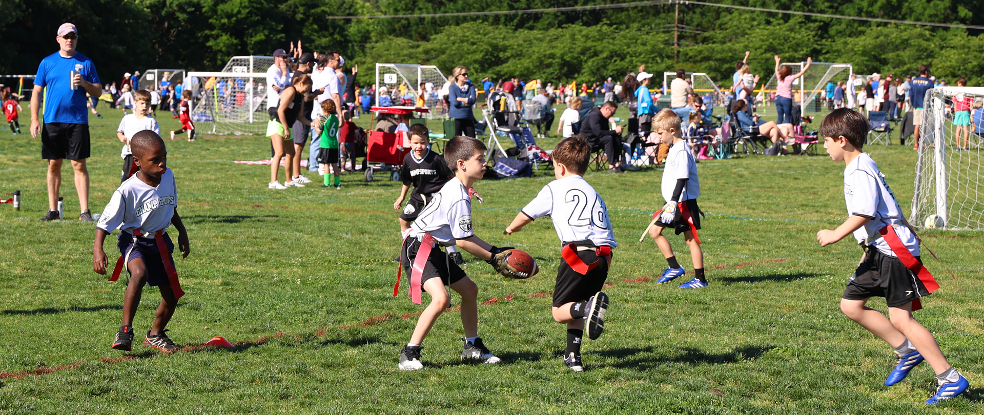 CHAMP Flag Football
Now offering leagues for ages 6–18
 
